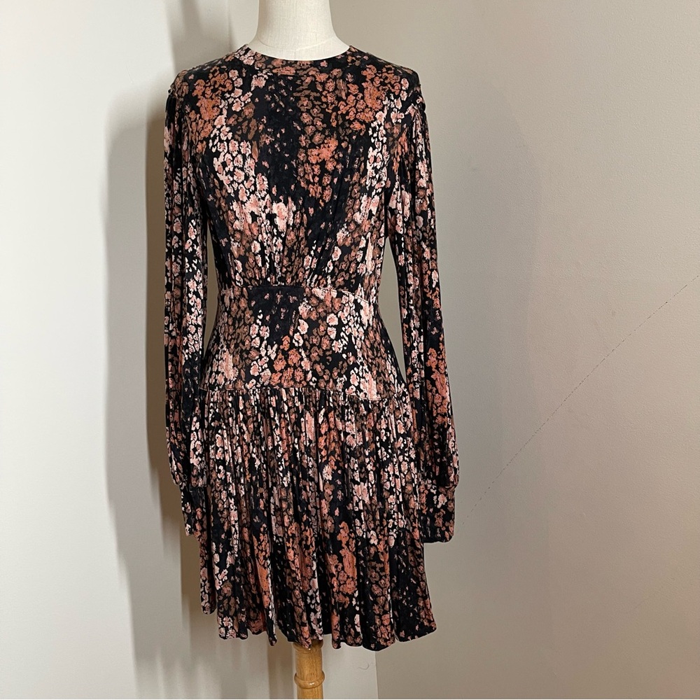 NEW! Free People Women’s Heartbeats Floral Print Soft Jersey  Mini Dress-Size S